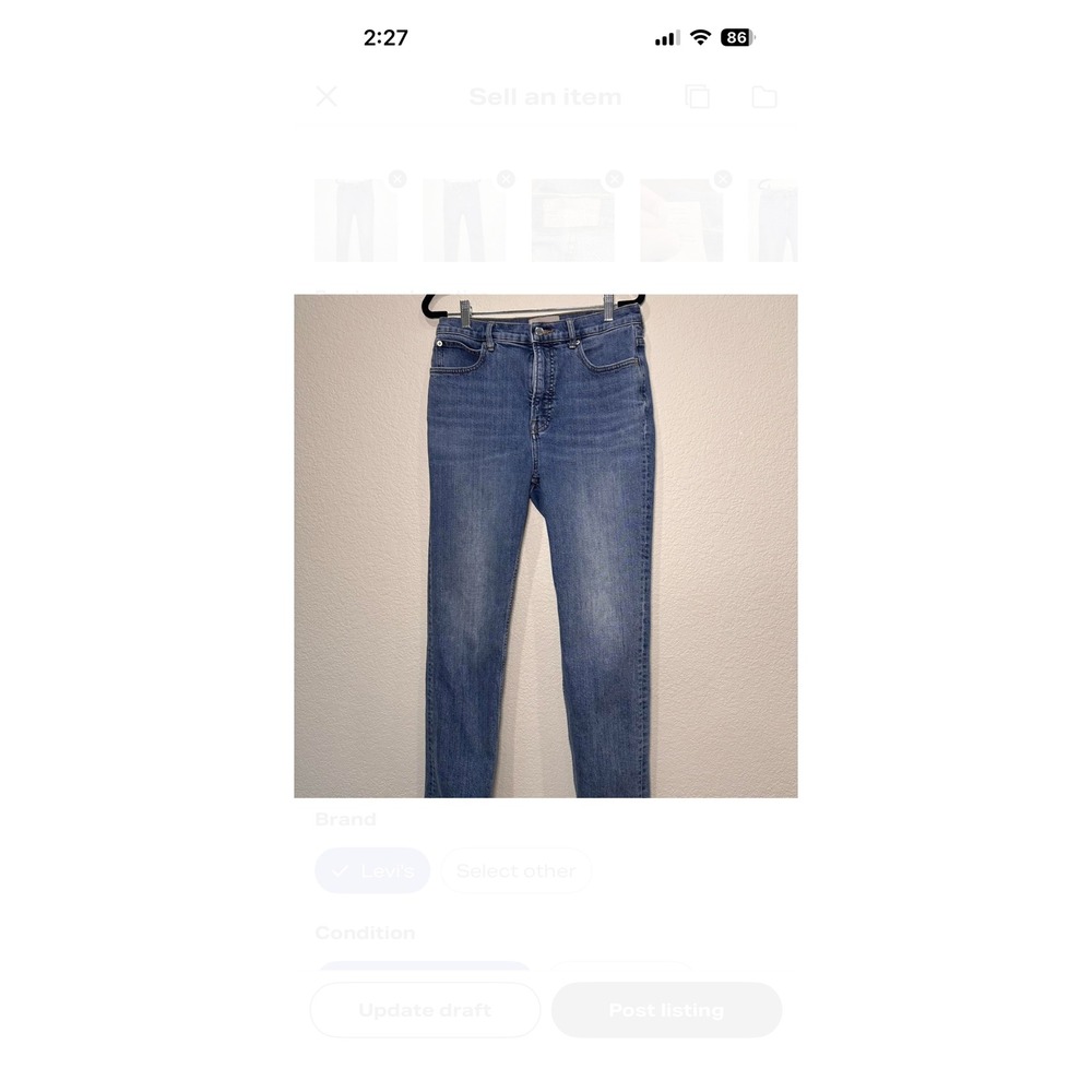Everlane Women's Straight Leg Jeans in Blue Women's‎ 29 Short